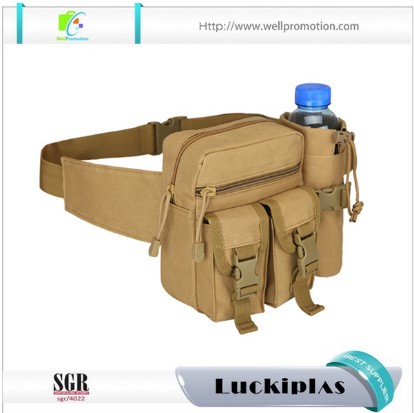 Marsupio fantasia in nylon mimetico impermeabile personalizzato con portabottiglie