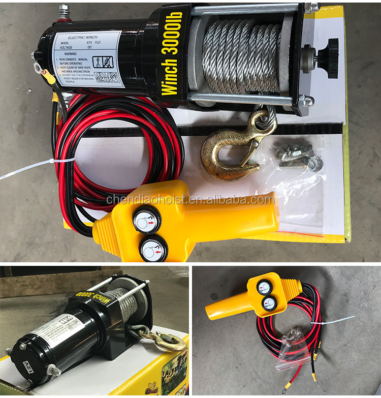 12v 24v电动船锚绞盘4000lbs电动起锚机绞盘与工厂价格