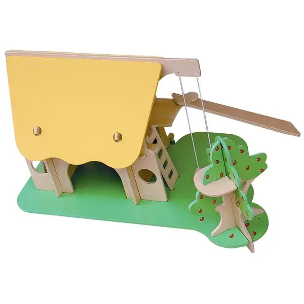 Дерево дом деревянный дом-PY2038