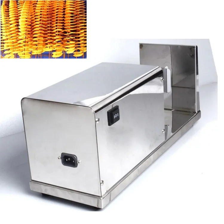OC-STJ Good Quality Commercial Automatic Easy Operate Twisted Potato Chips Cutting Machine Spiral Cutter Slicer