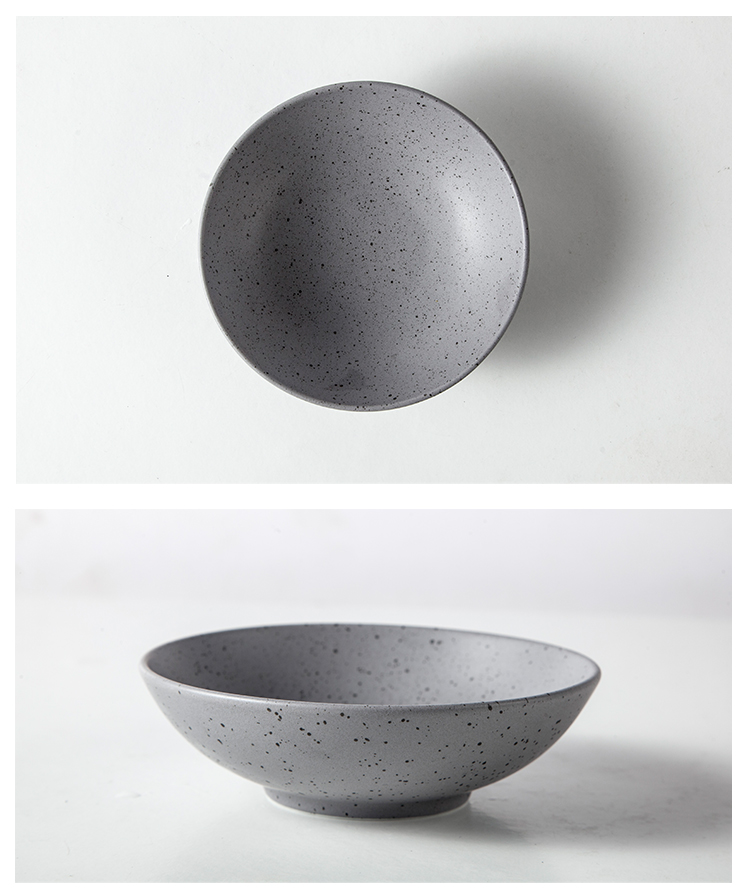 5.5inch 8inch 9inch Ramen Soup Noodle Matte Brown Porcelain Bowl