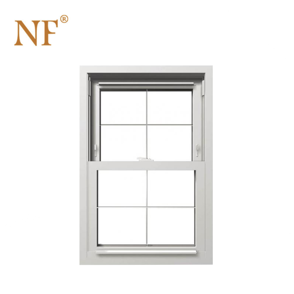 white color upvc double hung windows