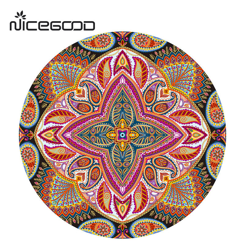 large round yoga mat