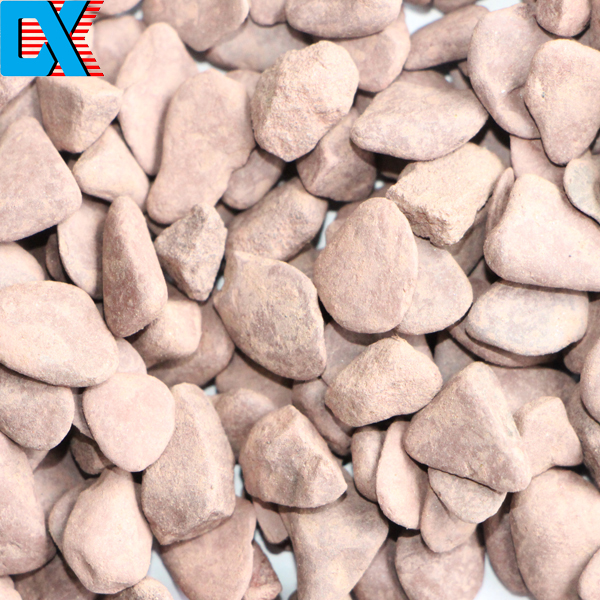 Pink crushed gravel stone