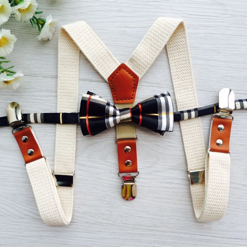 Хорошее количество небольшой кожаный дизайн ткань светлый цвет с сеткой галстук-бабочка подтяжки