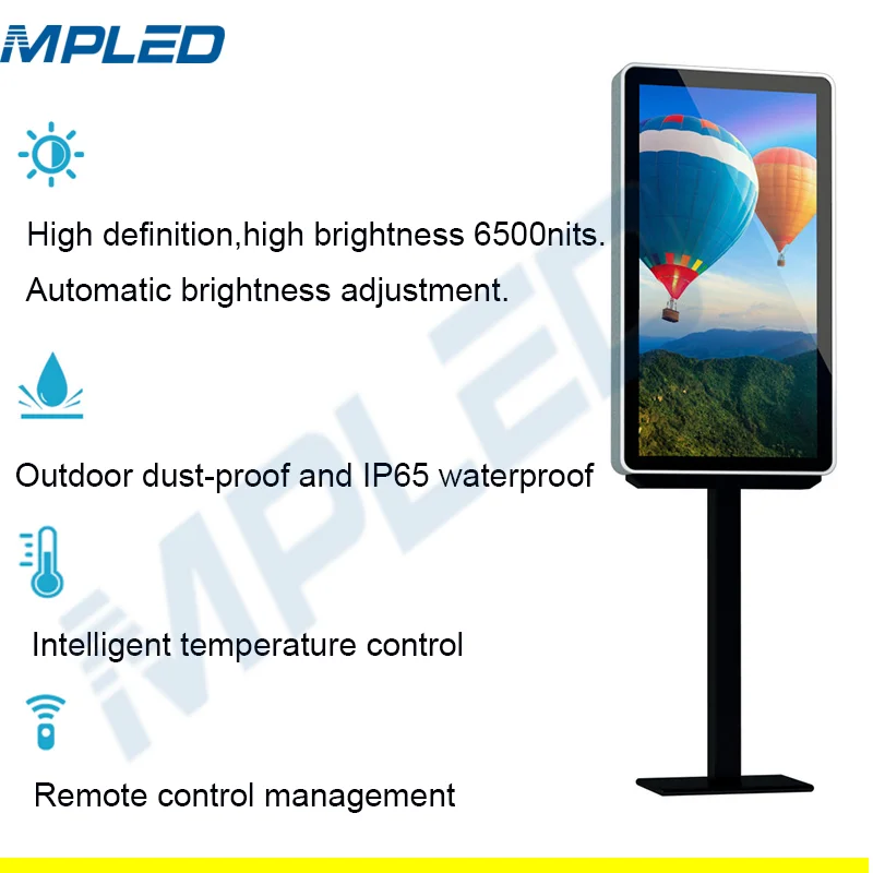 MPLED 2019 Hot P6 Pole LED Screen Display outdoor billboard advertising equipment