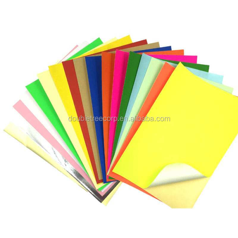 A4 Size Sticker Paper / Label Sheets / Sticky Self Adhesive Matte Surface printable in Inkjet