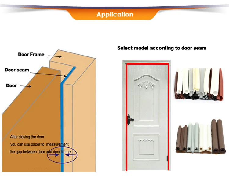 Anti - theft doors and Windows seal sound insulation type strip