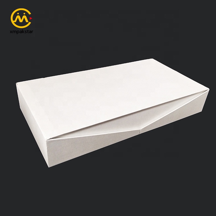 Luxury new design custom logo double door white cardboard paper perfume packaging gift box