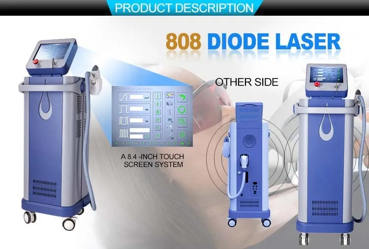 2021 ເຄື່ອງກຳຈັດຜົມຖາວອນ 755 Nm Alexandrite Laser 3 Wavelengths Diode Laser Diode Laser Hair Removal 755 808