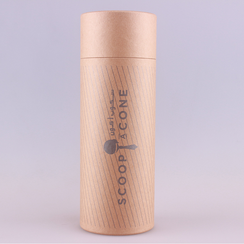 Customized kraft paper tube packaging for cosmetic/gift cylindrical tool cardboard round box