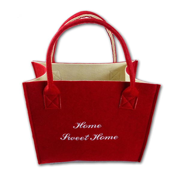 Красная декоративная складная корзина для покупок