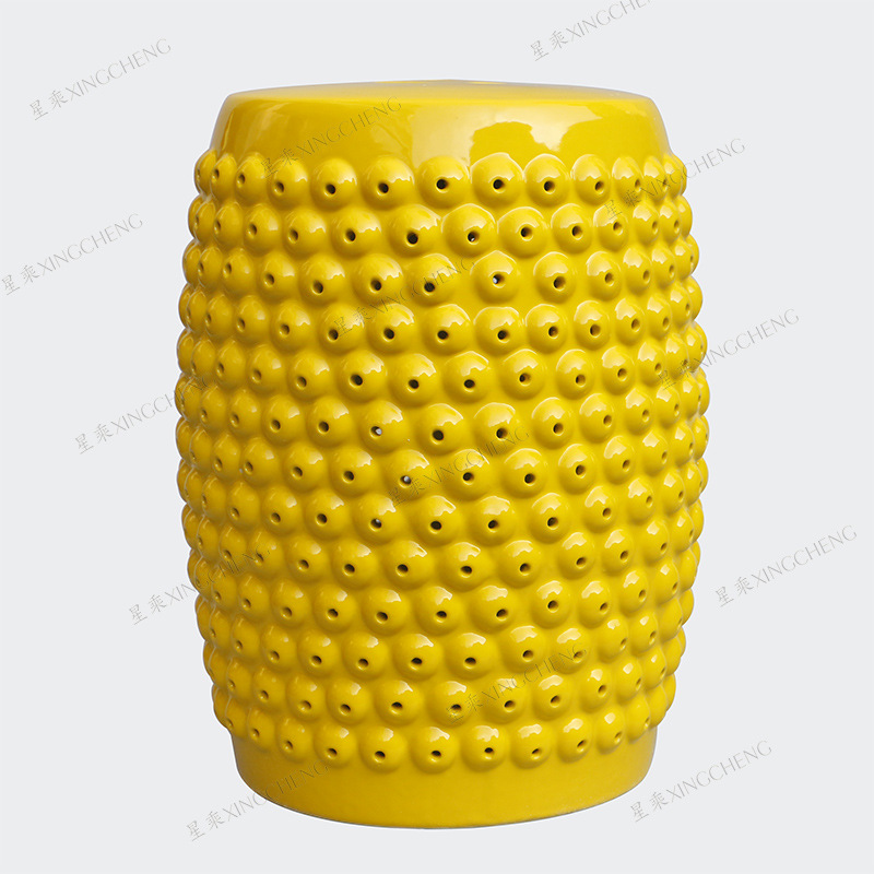 Porcelain outdoor garden seat  Chinese ceramic stool and standing for Dressing or Shoe changing stool at home