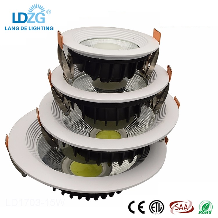 Современный Стиль 15 Вт изменение цвета встраиваемые COB Светодиодная лампа на потолок Downlight