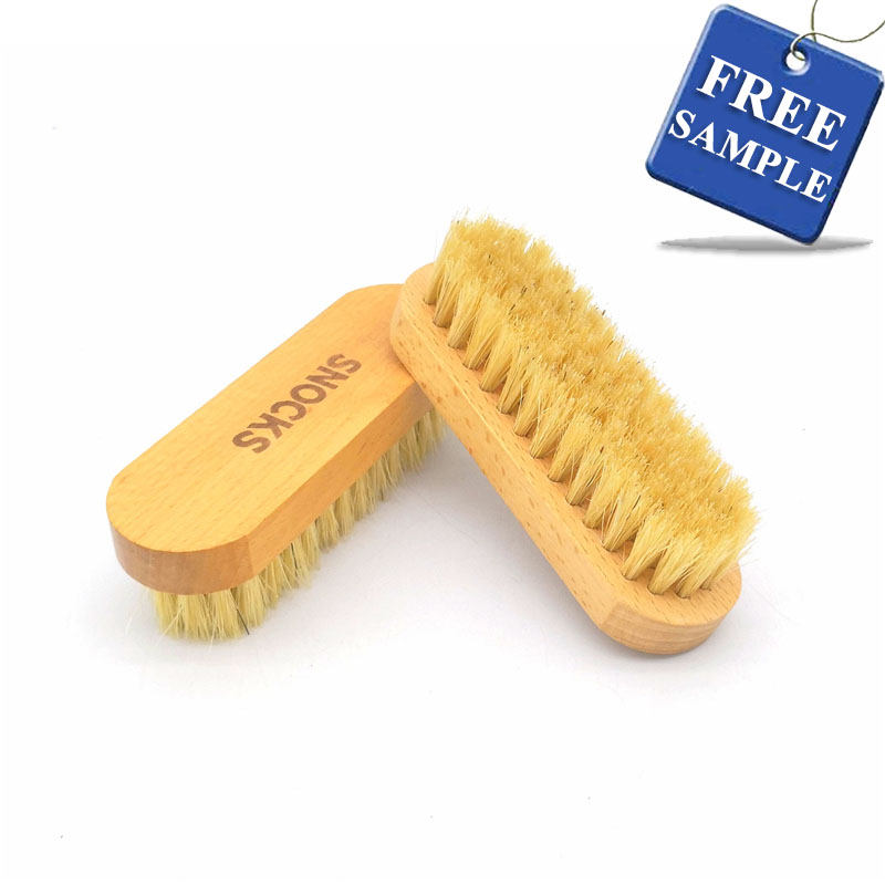 Овальная деревянная ручка средней жесткости свиная щетина щетка для обуви