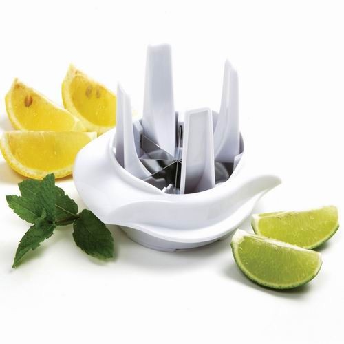 Lemon Lime Wedger Fruit Cutter Segmenter Slicer Bar Pub Black Plastic Cocktail