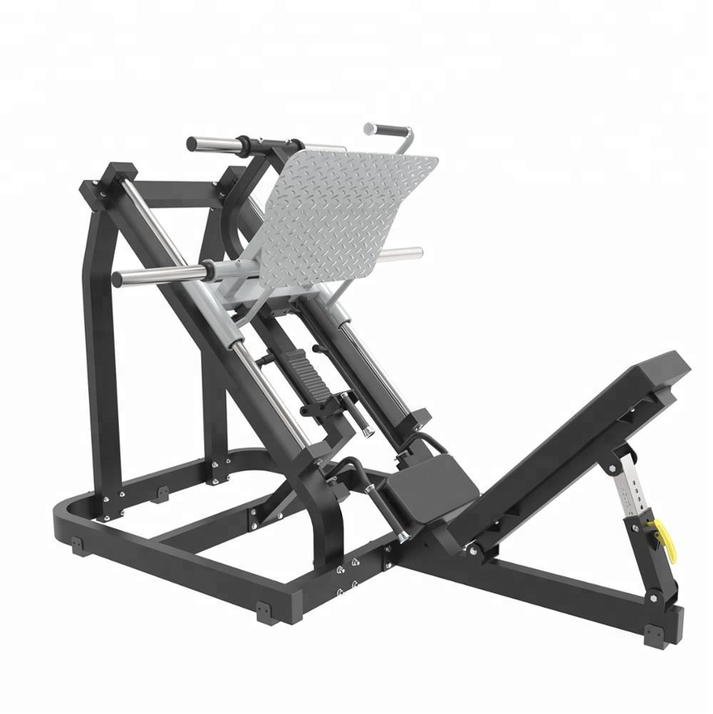 商業ジム45度レッグプレスハックスクワットマシンフィットネス機器