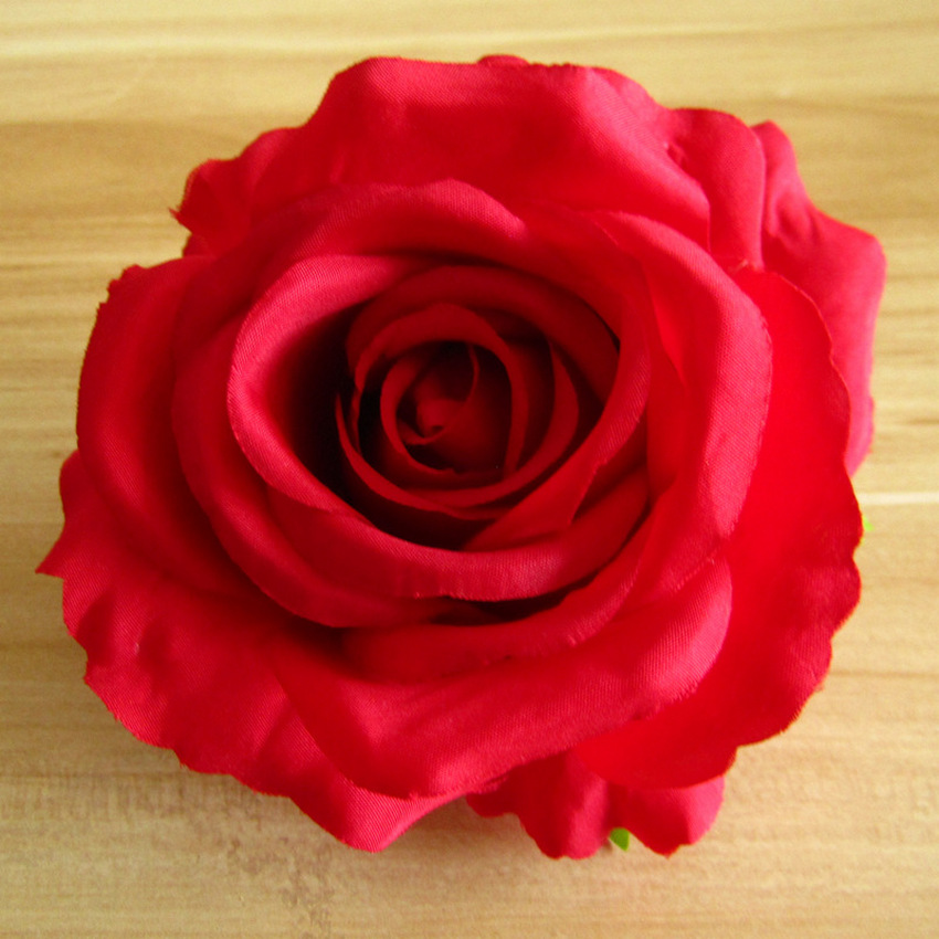 faactory price artificial colorful rose head for decoration