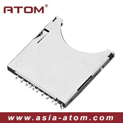 Нормальный тип Push SD-разъем для автомобильной электроники