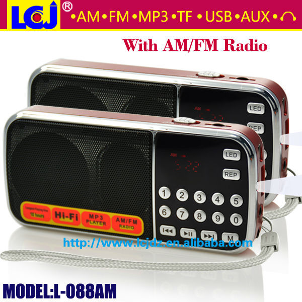 L-088AM 2018 лучший многополосный дешевый портативный AM FM радио с USB SD
