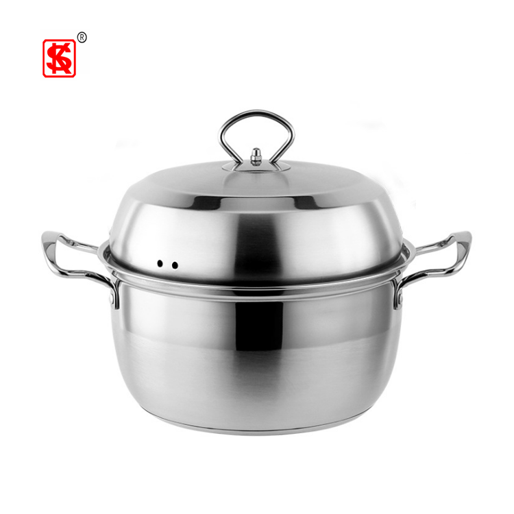 Professional kitchen accessories stainless steel cookware set/deep stock pot/soup pot for induction cooker