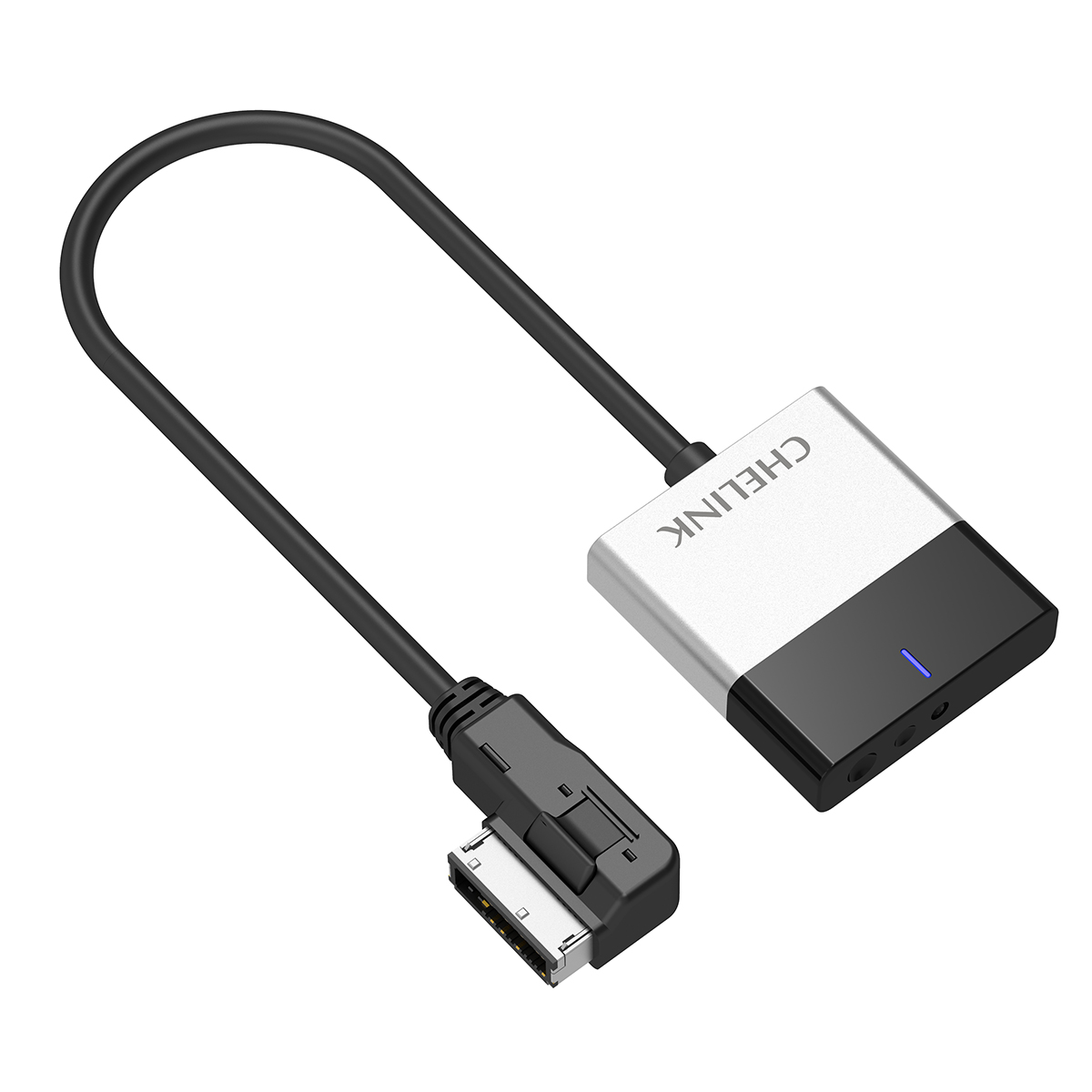 适用于奥迪ami mmi音乐接口汽车套件电缆的蓝色齿适配器的chelink音频