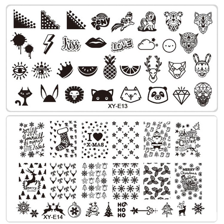 Прямоугольный штамп для дизайна ногтей пластина для дизайна ногтей шаблон штамповочные пластины для дизайна ногтей на заказ