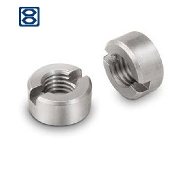 1-8 Steel 60 pcs Slotted Hex Nuts Zinc Plated Finished Nut Pattern