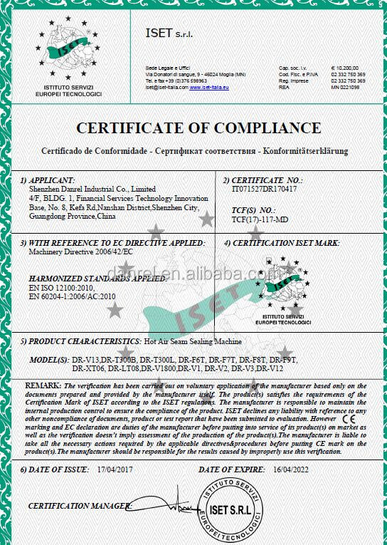 SHENZHEN DANREL INDUSTRIAL CO., LTD CE