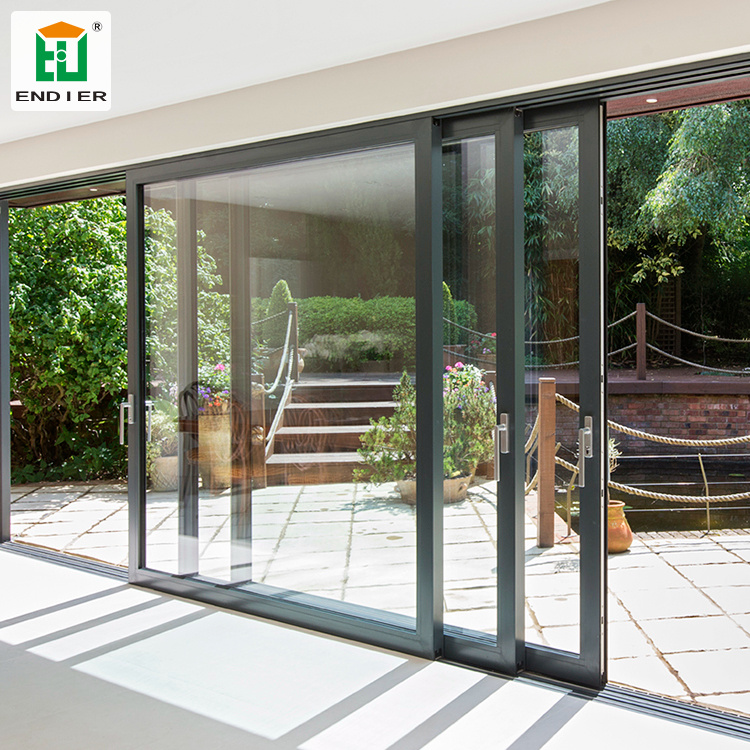 Hohe qualität schiebetür lieferant in dubai aluminium schiebetür systeme lowes stapeln schiebe terrasse glas türen preise