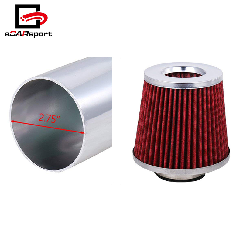 Filter For 92-95 Civic//93-97 Del Sol All Models 2.75/" JDM RED Cold Air Intake