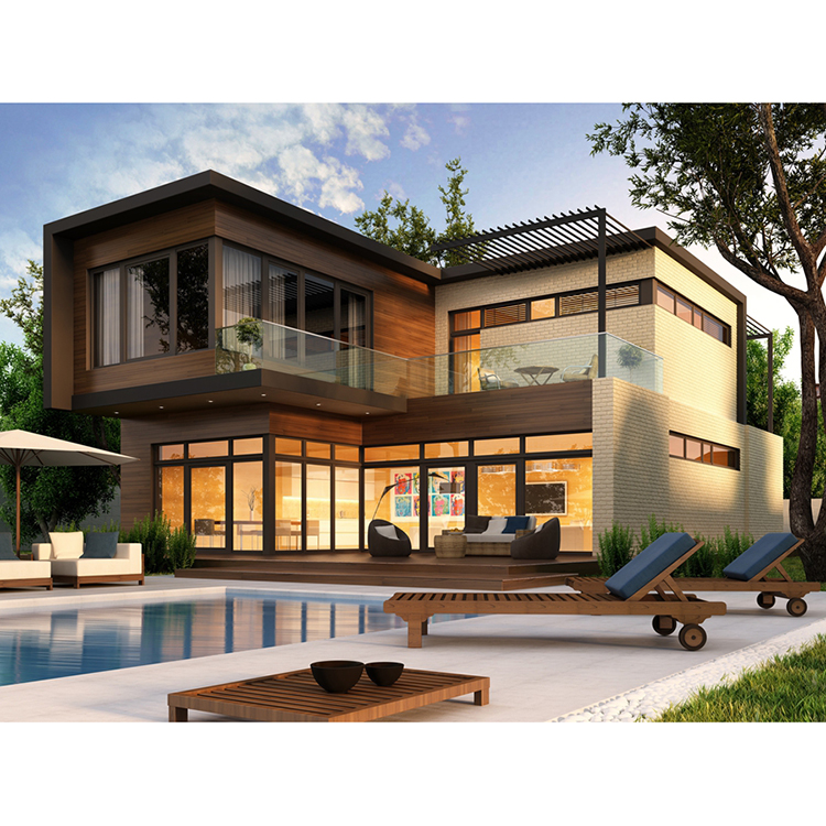 轻钢框架房屋建筑预制房屋别墅预制住宅出售