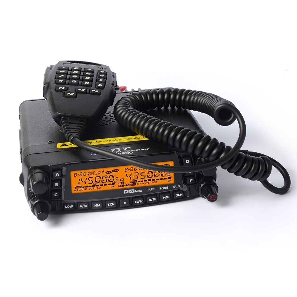 TYT TH-9800 Mobile Car Radio 50W Dual Band Ham Walkie Talkie VHF UHF Truck Cable