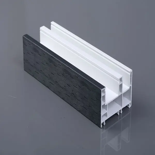 ASA warna lapisan Baja Plastik PVC Ekstrusi Profil UPVC Profil jendela upvc pintu Kualitas Sama Seperti Kinbon