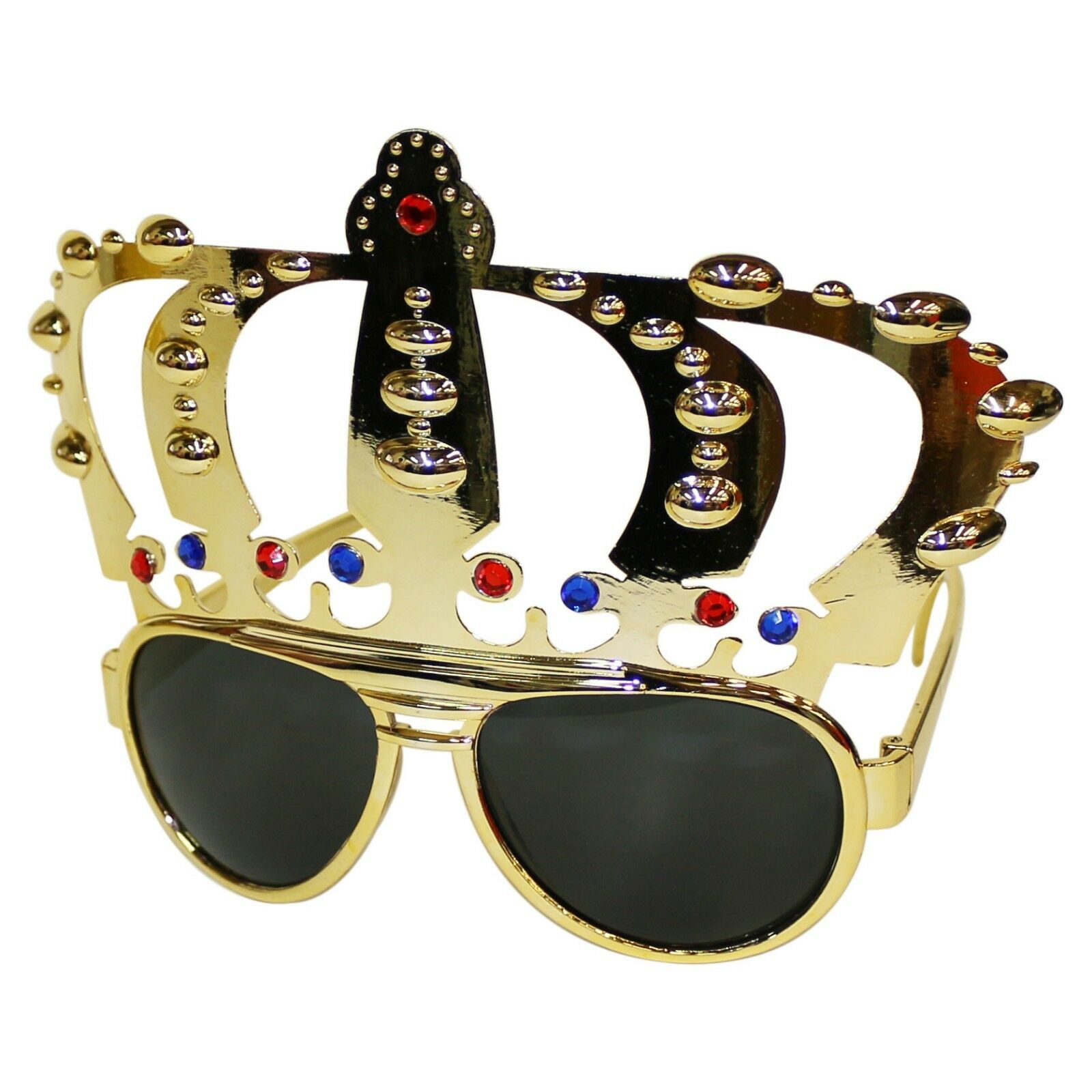 Crown Novelty Sunglasses Fancy Dress Stag Disco Hen Birthday KING Costume Party