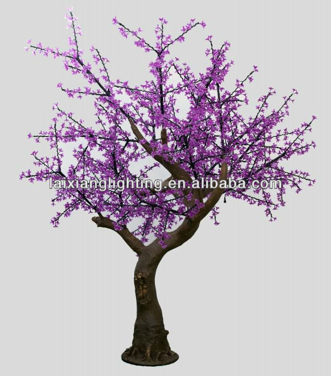 2015 светодиодов, Вишневое дерево с 2100 шт. пластиковых цветов, ПВХ + pe материал, свадебное дерево