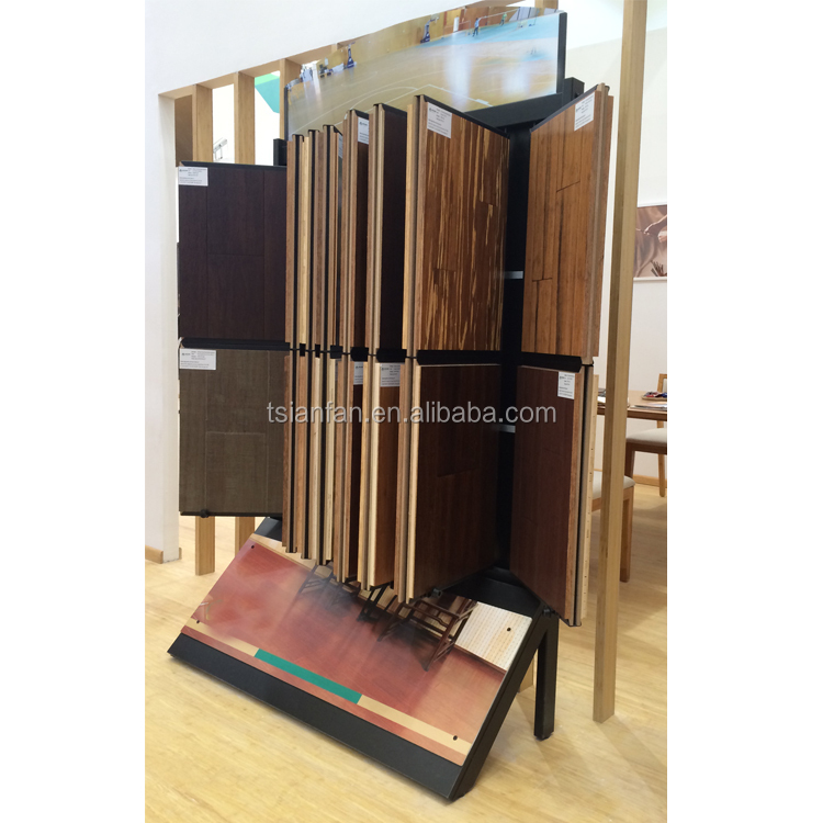 Customized Metal Wing Floor Tile Sample Display Rack for PVC Flooring Tile