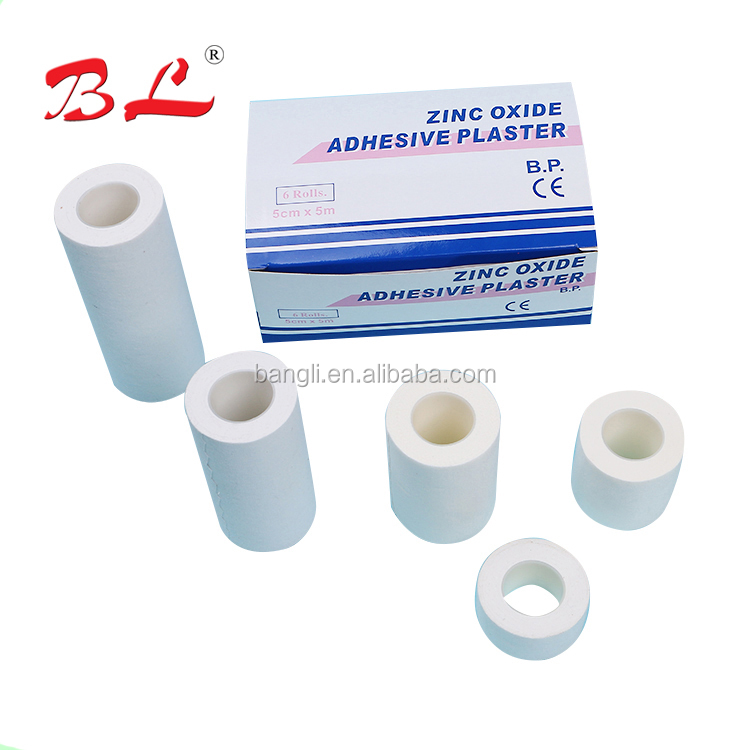 strong sticky surgical wound sport roll cotton elastic adhesive plaster zinc oxid medical tape
