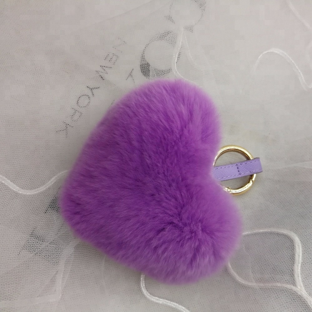 Персонализированные наполовину человек Heart Shaped брелок Pom