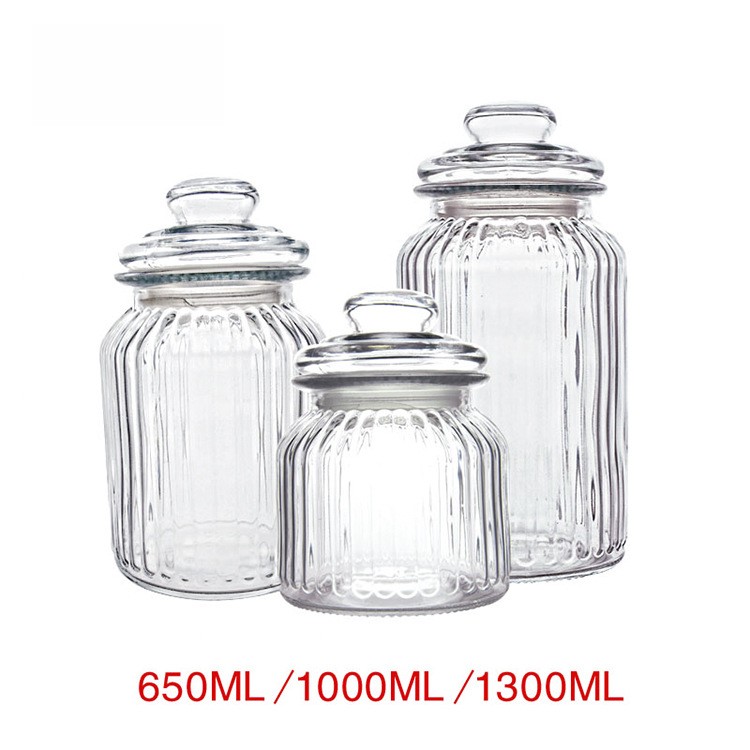 Honey, Milk, Jams, Spices Glass Mini Airtight Candy Jars Food Storage Canister Favor Jars with Lids