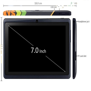 7 inch dual core android tablet pc Q88 pro Allwinner A23 android 4.4 two camera WIFI OTG 1pcs cheap Tablet