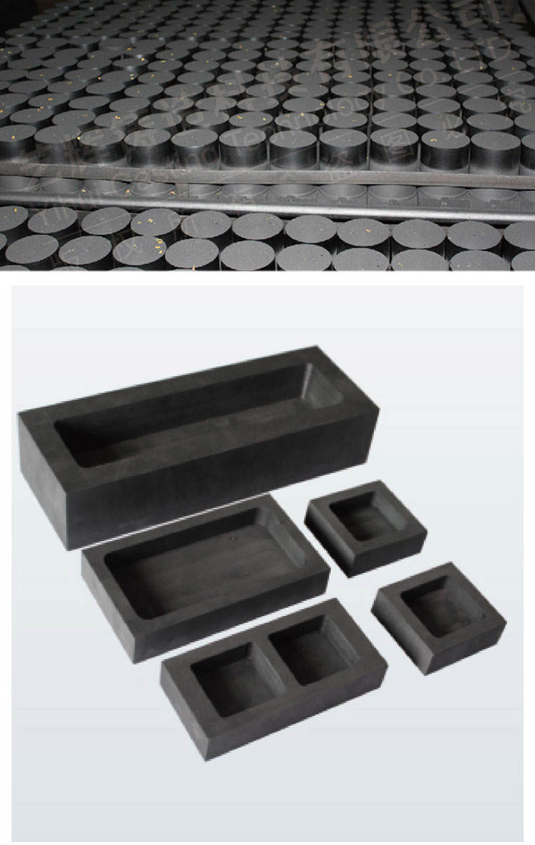 500 克石墨铸锭模具,带金条和银条制作图案, 标志和尺寸可以定制