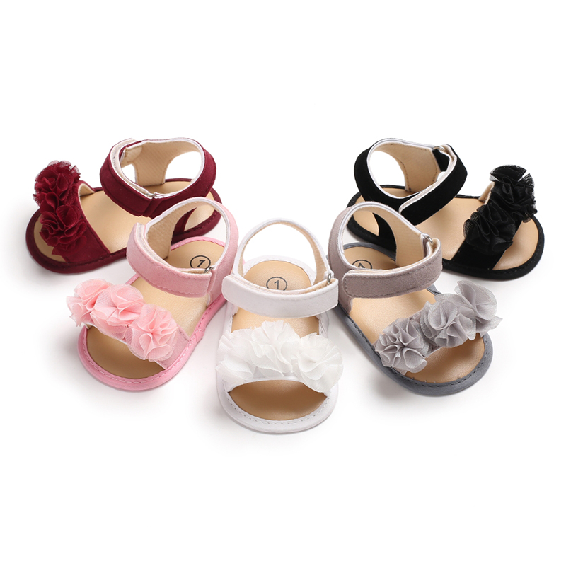 infant girl black sandals