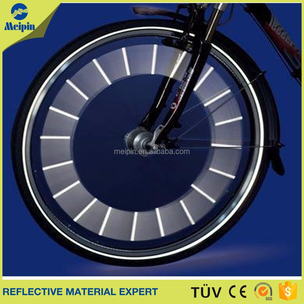 wholesale 6 amber bicycle reflector yellow spoke reflector safety reflector