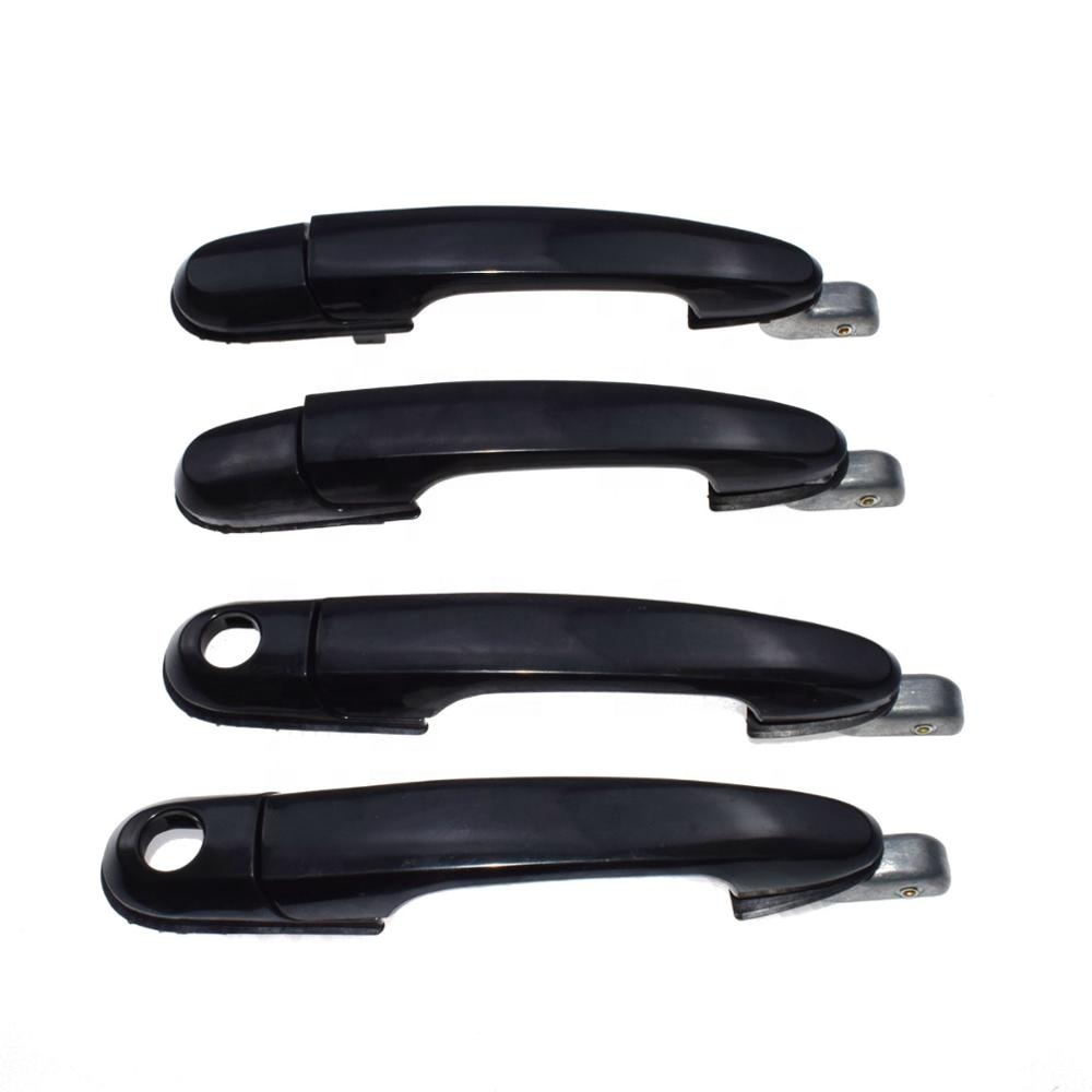 Door Handles Interior Inside Rear Gray Pair Set of 2 for 02-05 Kia Sedona