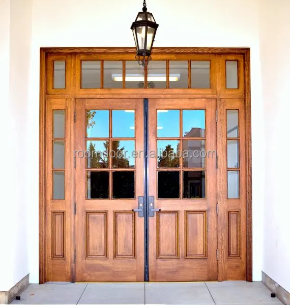 Oval doble puerta de entrada de vidrio