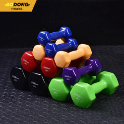 Juego de mancuernas de vinilo, juego de mancuernas hexagonales de goma para mujer