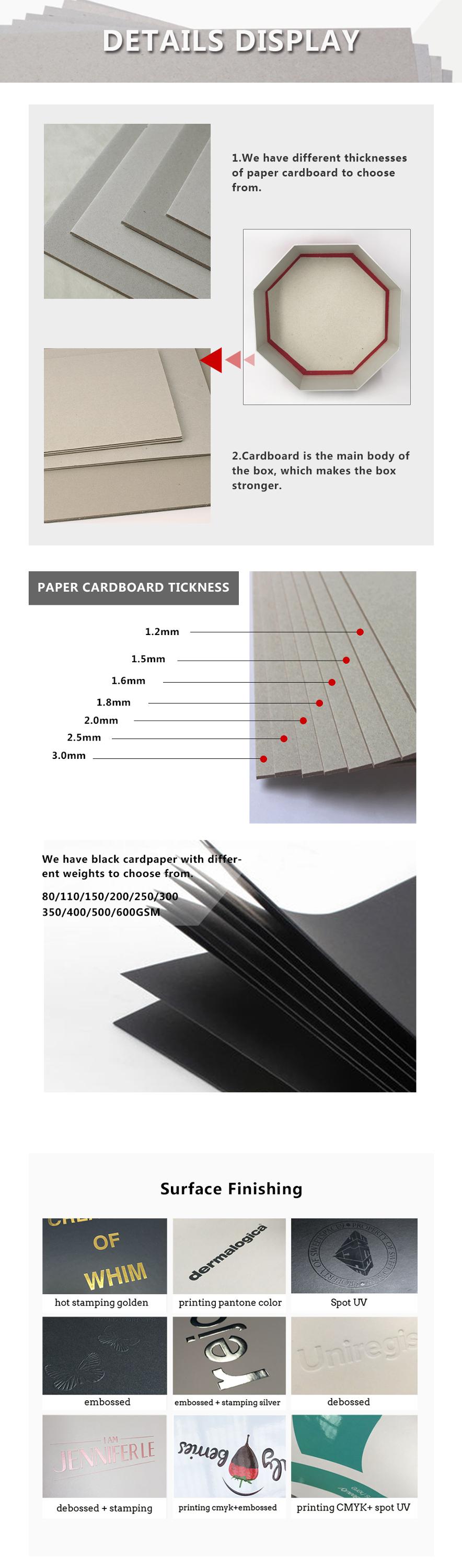 Strong paper cardboard suitcase box with handle