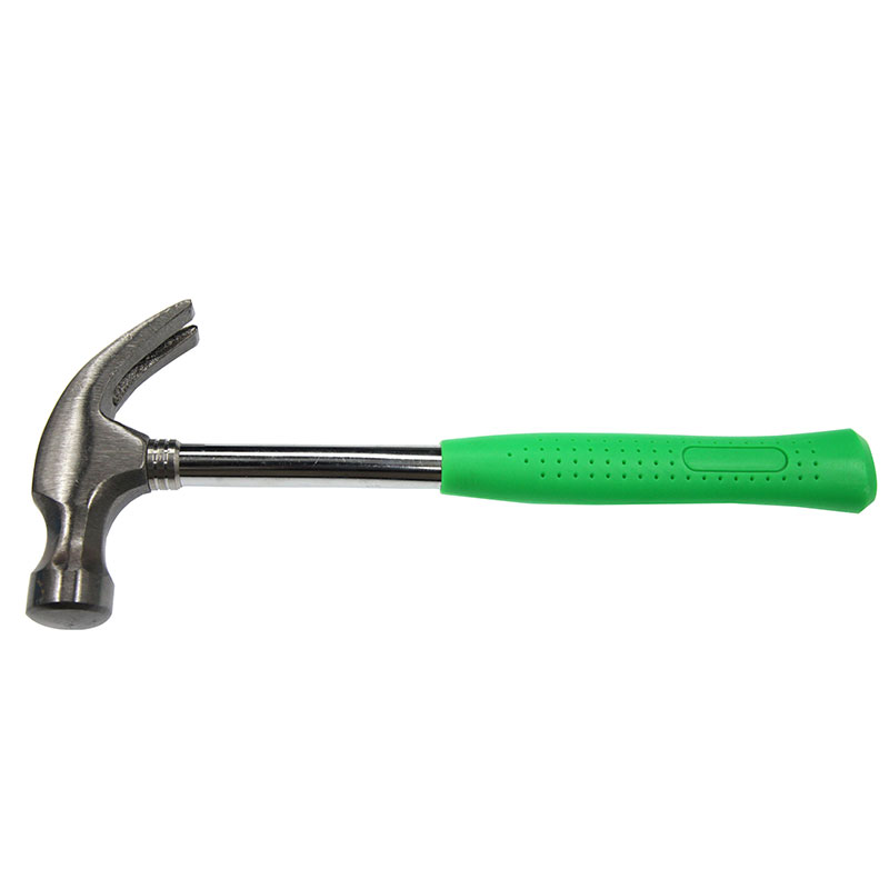 Best Selling Worldwide Green Steel Pipe Handle Claw Hammer