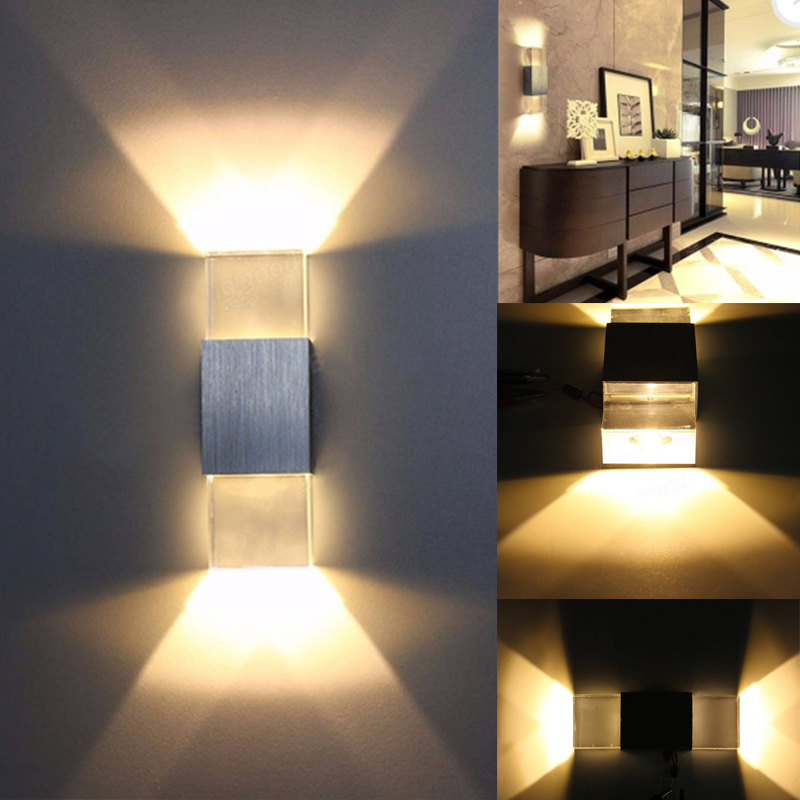 Square Round Outdoor Acrylic LED Wall Light Villa Courtyard Exterior Wall Lamp Staircase Aisle Corridor Lamp Balcony Wall Lamps